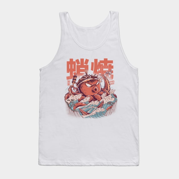 Takoyaki Attack Tank Top by Ilustrata